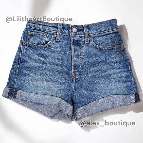 Levi's Rolled Up Short Jeans(A058)-Size 24 for Women - Picture 2 of 8